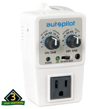 Autopilot Dual Outlet 7-Day Grounded Digital Programmable Timer, 1725W,  15A, 1 Second On/Off
